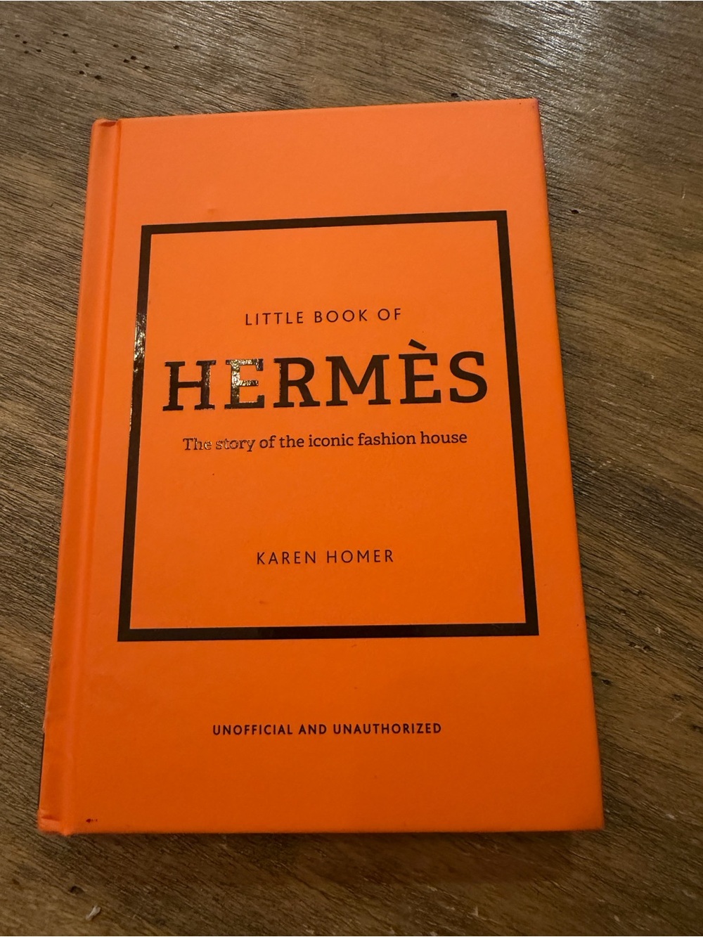 Orange Decorative Coffee Table Book - Little Book of Hermes SOLD OUT